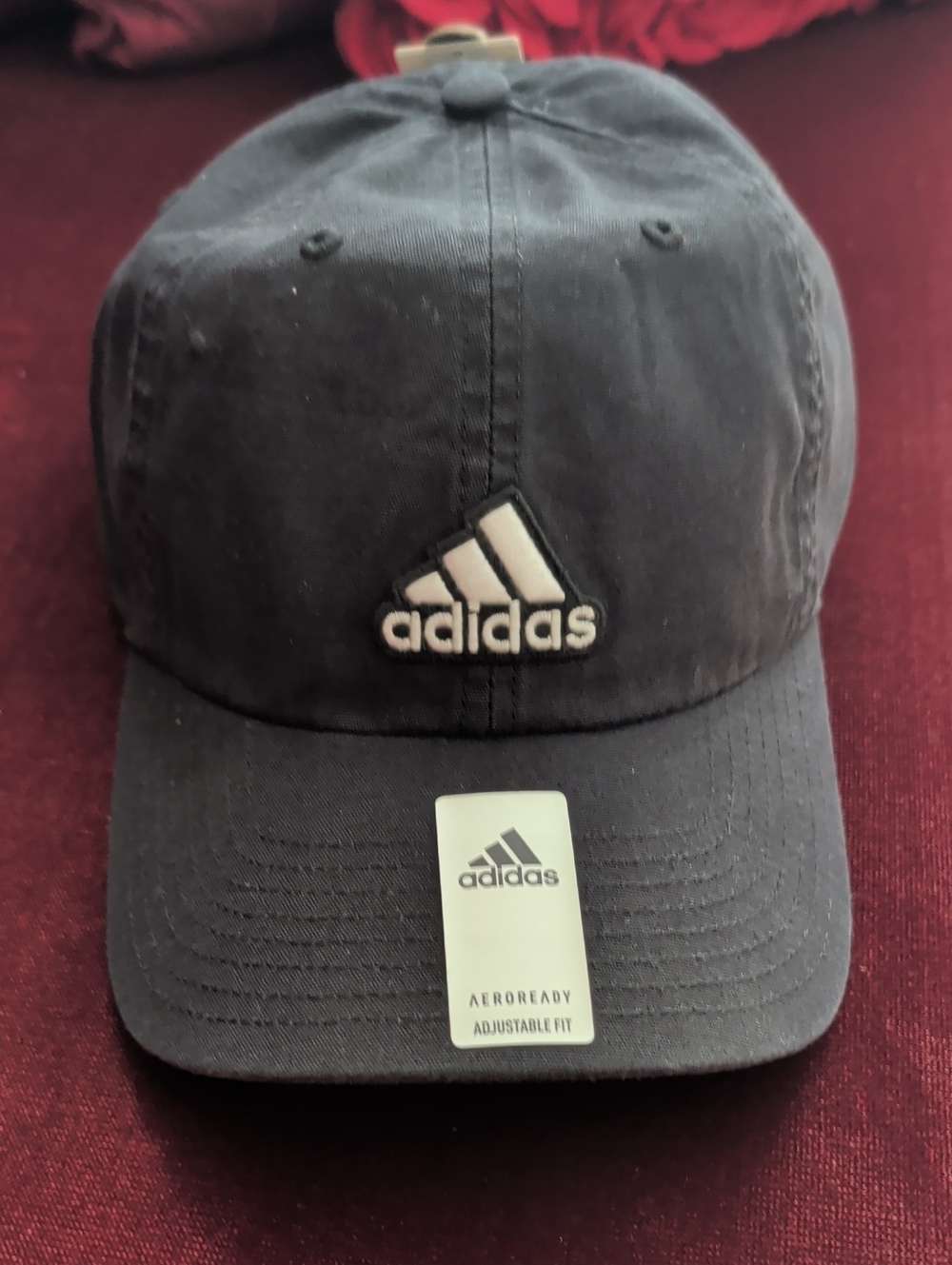 Adidas Black Logo Adjustable Baseball Cap